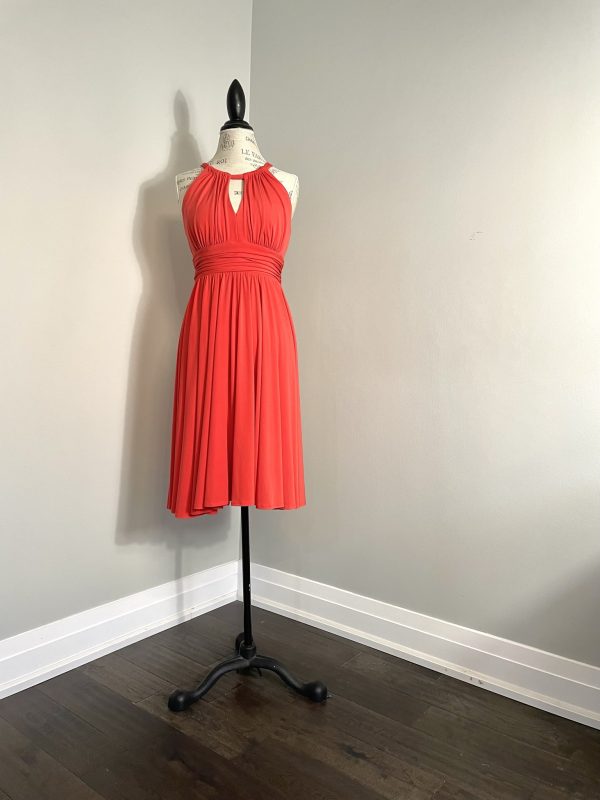 Suzy chin for maggy boutique dress orange midi beautiful US size 6 - Image 6