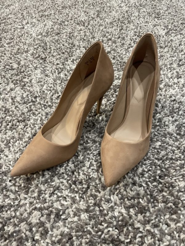 New Aldo Cassedy Stilettos Pumps Heels us 9 natural beige suede - Image 3