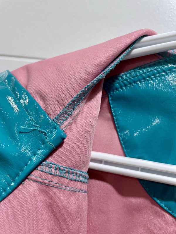 Columbia Turquoise Pink Arrow Puddle Jumper Raincoat size L 14/16 - Image 3