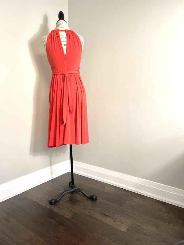 Suzy chin for maggy boutique dress orange midi beautiful US size 6 - Image 8