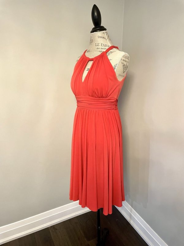 Suzy chin for maggy boutique dress orange midi beautiful US size 6 - Image 5