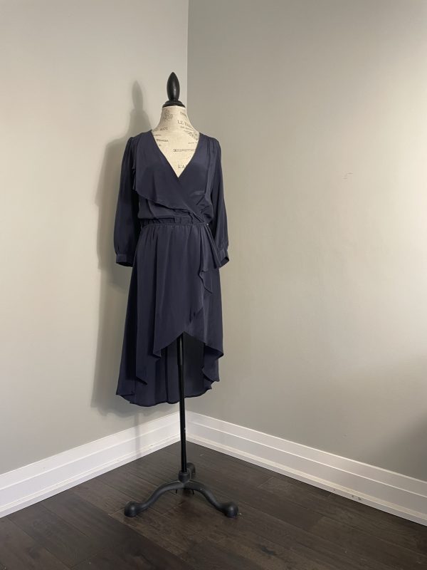 New S.Y.L.K. dark blue navy Midi dress size L - Image 8