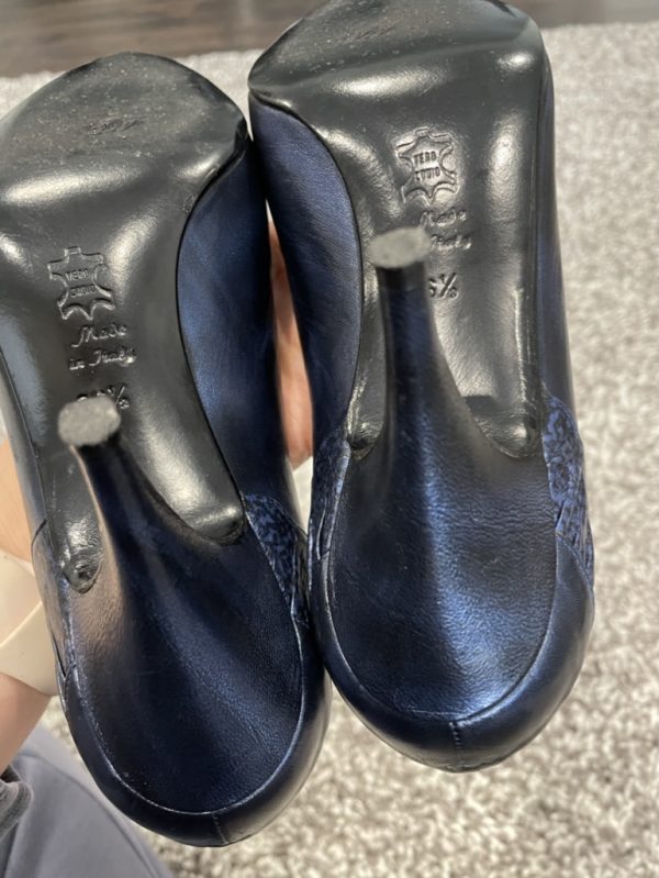 Almost new Vintage D’ANNA FRATELLI Women Shoes Size 36.5 Blue Made in Italy Leather Womans vintage heels - Image 12