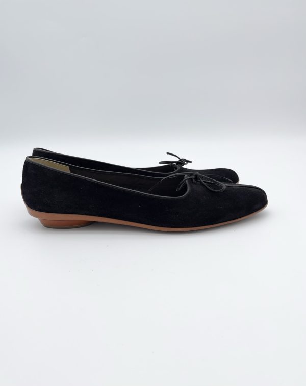 Salvatore Ferragamo Creations ballet Cherie black suede flats size 39