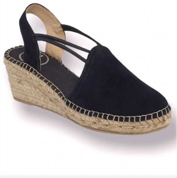 New! Toni Pons Tremp Slingback Espadrille Sandal black suede size 9-9.5US/40EU